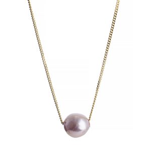 Pink Floating Pearl Pendant