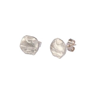 Silver Oyster Earrings