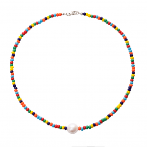 Rainbow Pearl Necklace